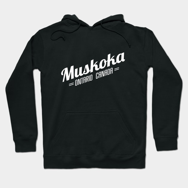 Muskoka Script Hoodie by DavidLoblaw